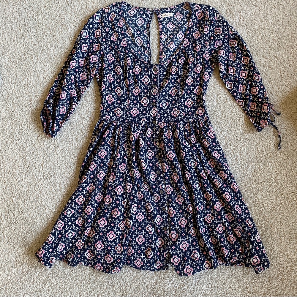 Hollister Button Down Long Sleeve Dress